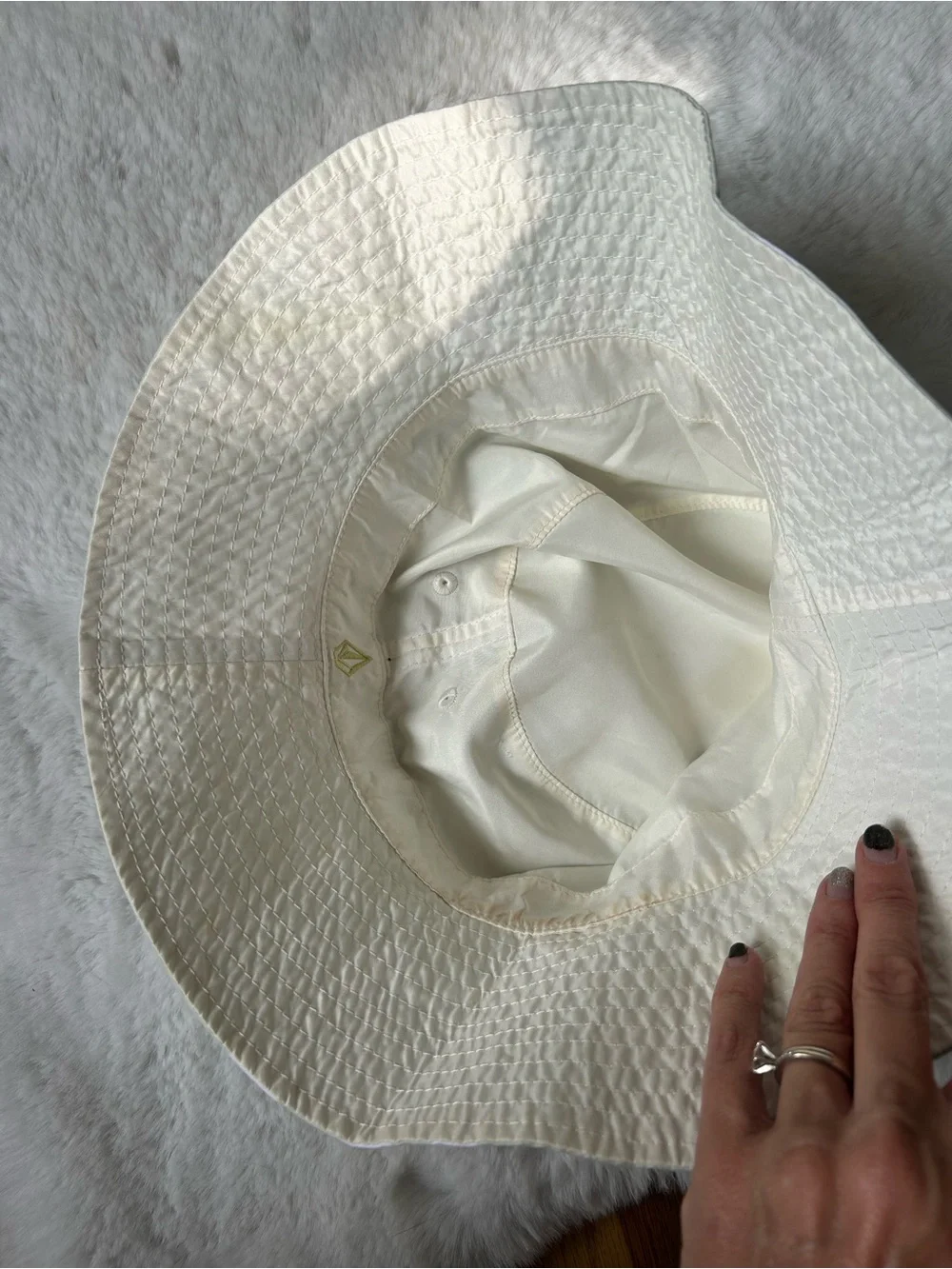 Volcom Daisy Floral Print Reversible Bucket Sun Hat for Women